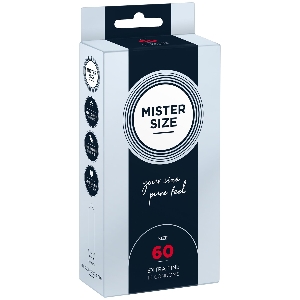 товар - Презервативи Mister Size - pure feel - 60 (10 condoms), товщина 0,05 мм