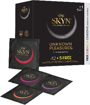 товар - Безлатексні преміум-презервативи SKYN Unknown Pleasures 42+5 шт FREE, 6 різних видів