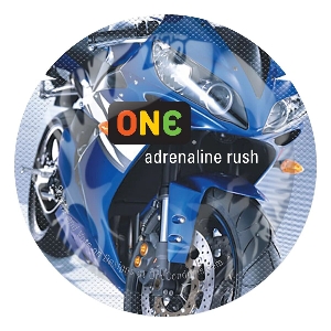 товар - Презерватив ONE Color Sensations ONE adrenaline rush, 1 шт, синій, гладенький, зі змазкою